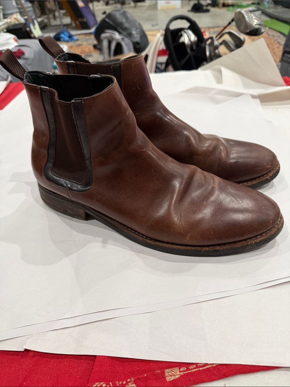 Thursday Boot Company Men's Brown Leather Chukka Chelsea Boots
